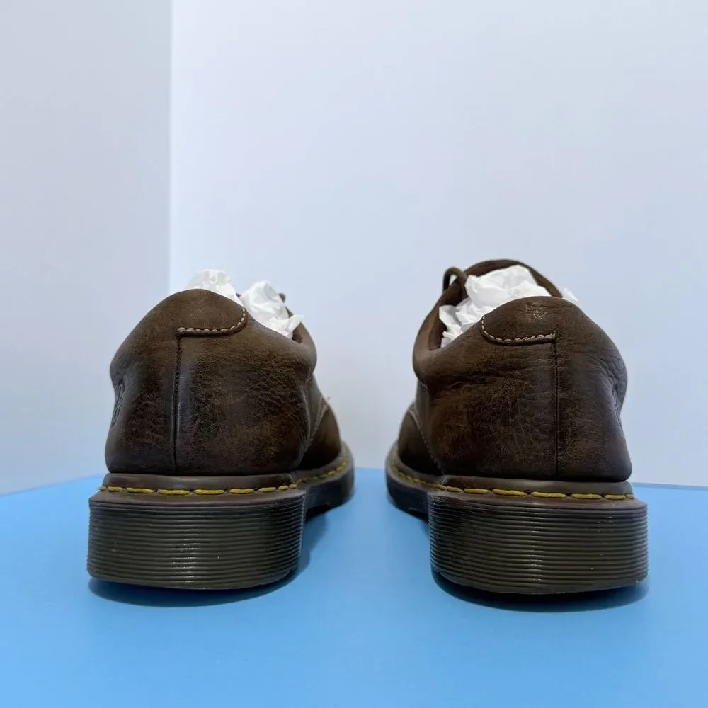 Dr. Martens AWO04 11290 Men's brown Leather Casual Work Shoes lace up S US 11 M